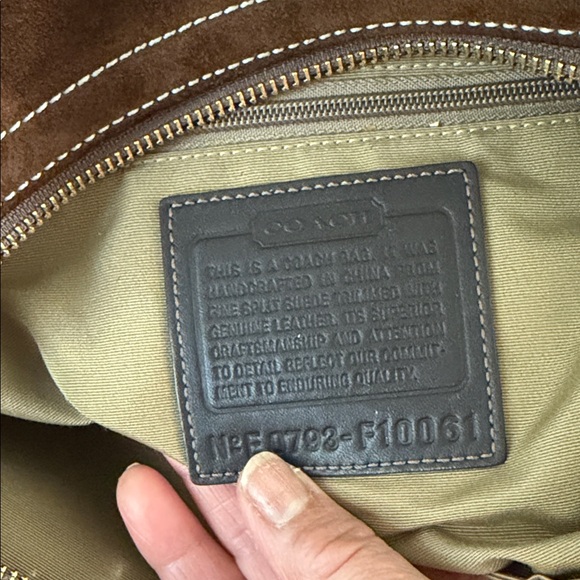 Coach Vintage Soho Brown Suede Handbag - Picture 6 of 13